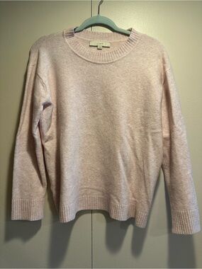 LOFT Pale Blush Crewneck Sweater